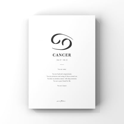 cancer zodiac print with naked body