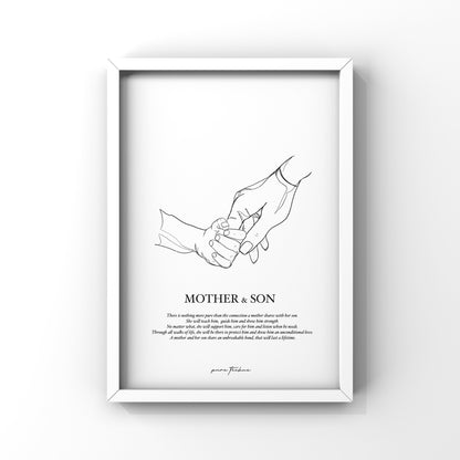 Mother & Son - A4 Print