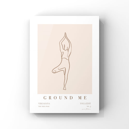 Yoga Wall Art - 'Ground Me' - No.3