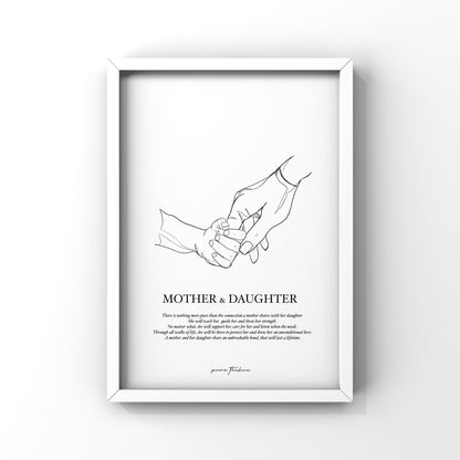 Mother & Daughter - A4 Print