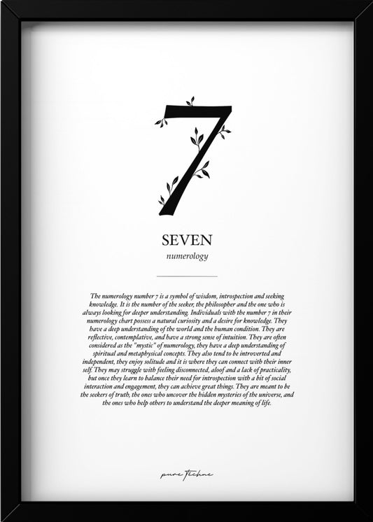 Number Seven - Numerology