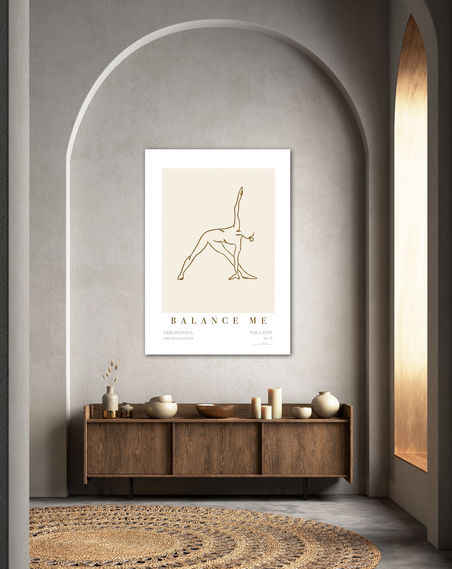 Yoga Wall Art - 'Balance Me' - No.6