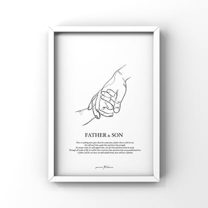 father and son print