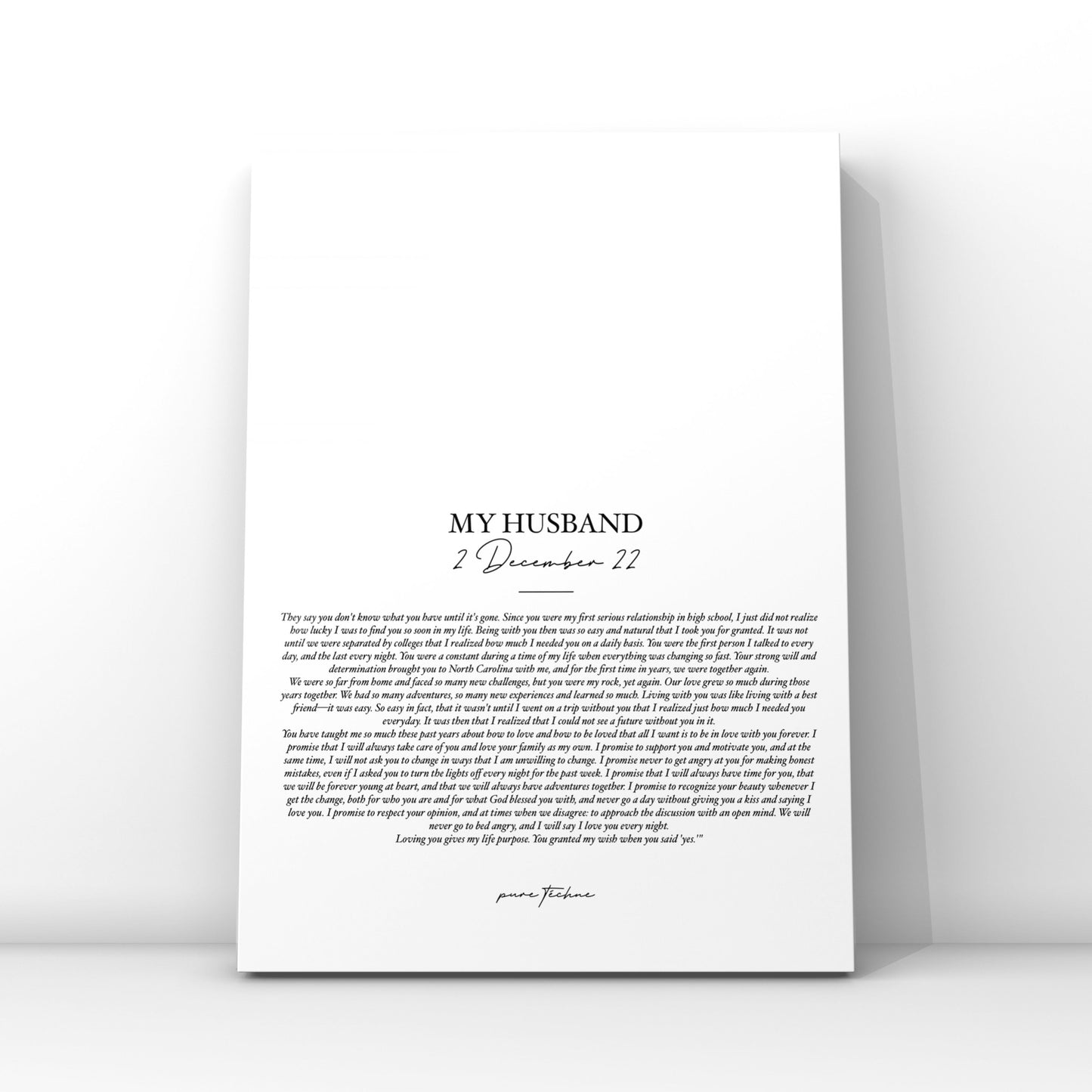 Our Vows - ‘For My Husband’
