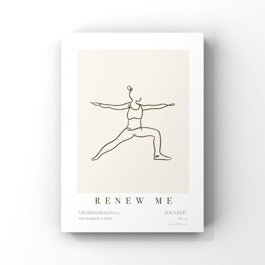 Yoga Wall Art - 'Renew Me' - No.4