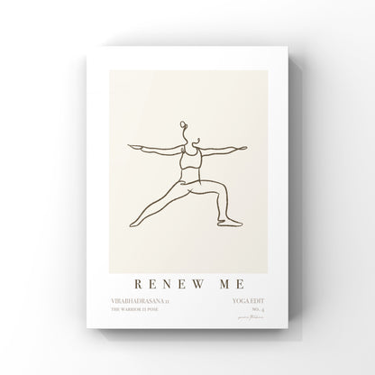 Yoga Wall Art - 'Renew Me' - No.4